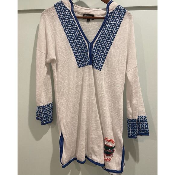 UF Gators Gameday Couture Tunic Women S White Blue Swim Cover Up Florida READ - Picture 1 of 9